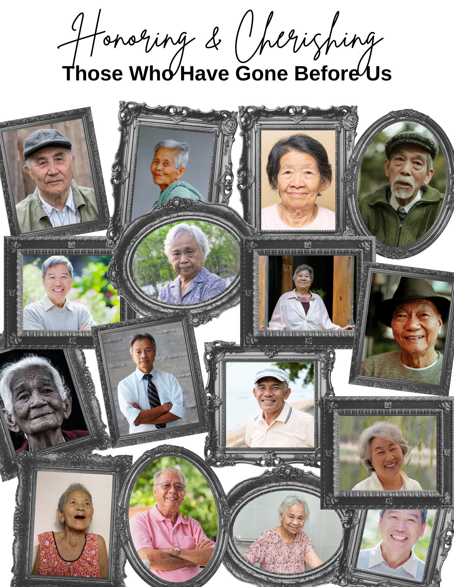 Honoring Past Family Members Canva Template