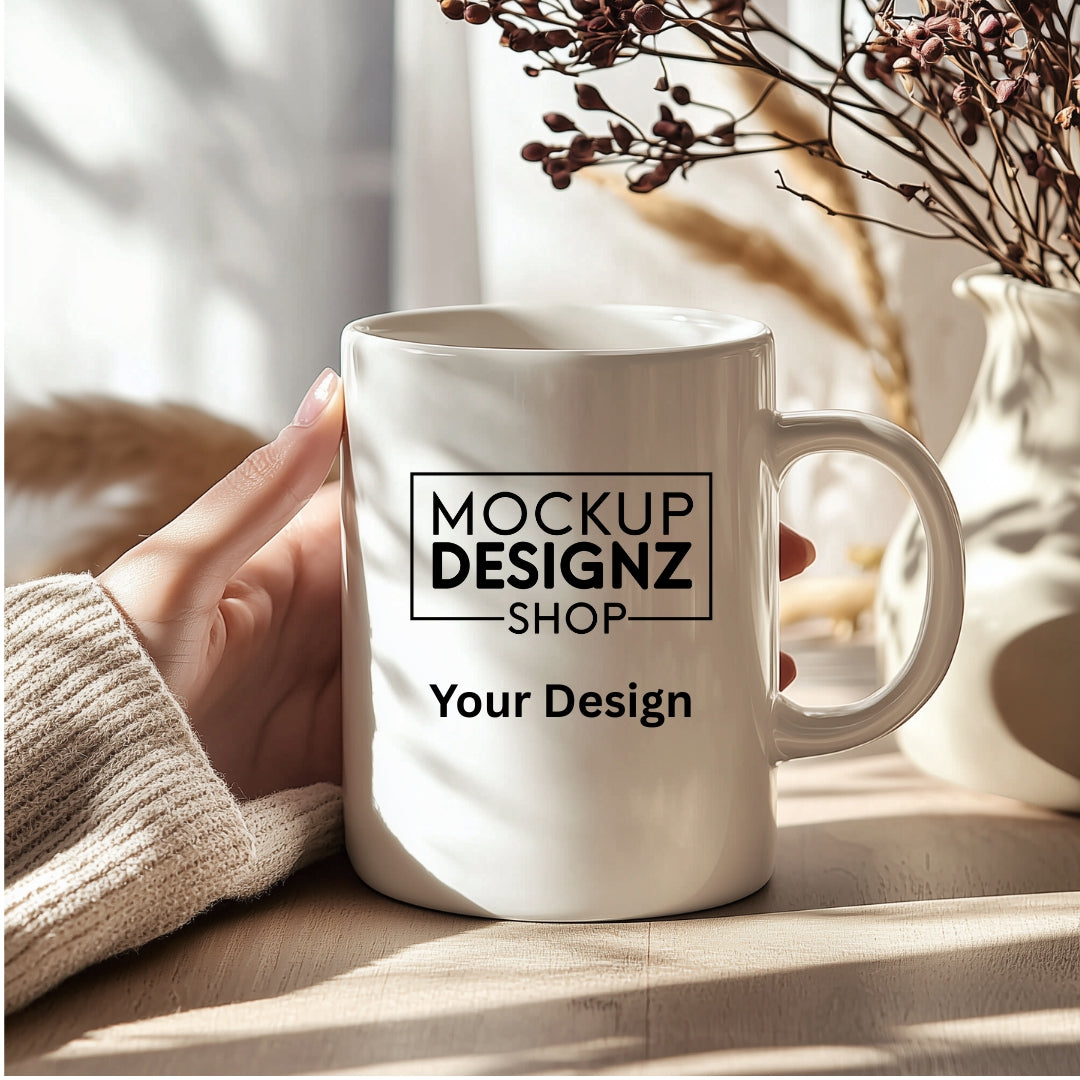 16 Mug Handheld Mockup Bundle