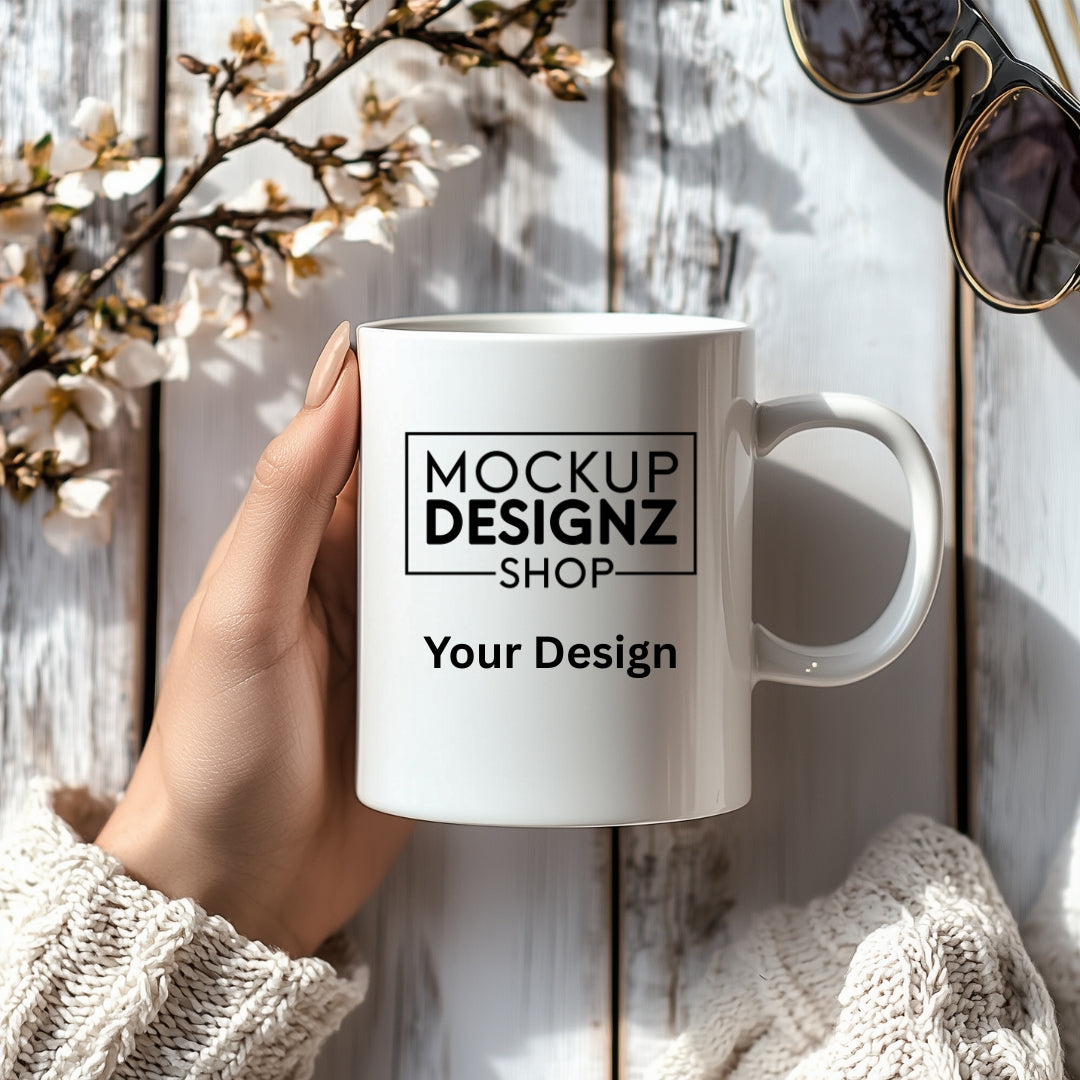 16 Mug Handheld Mockup Bundle