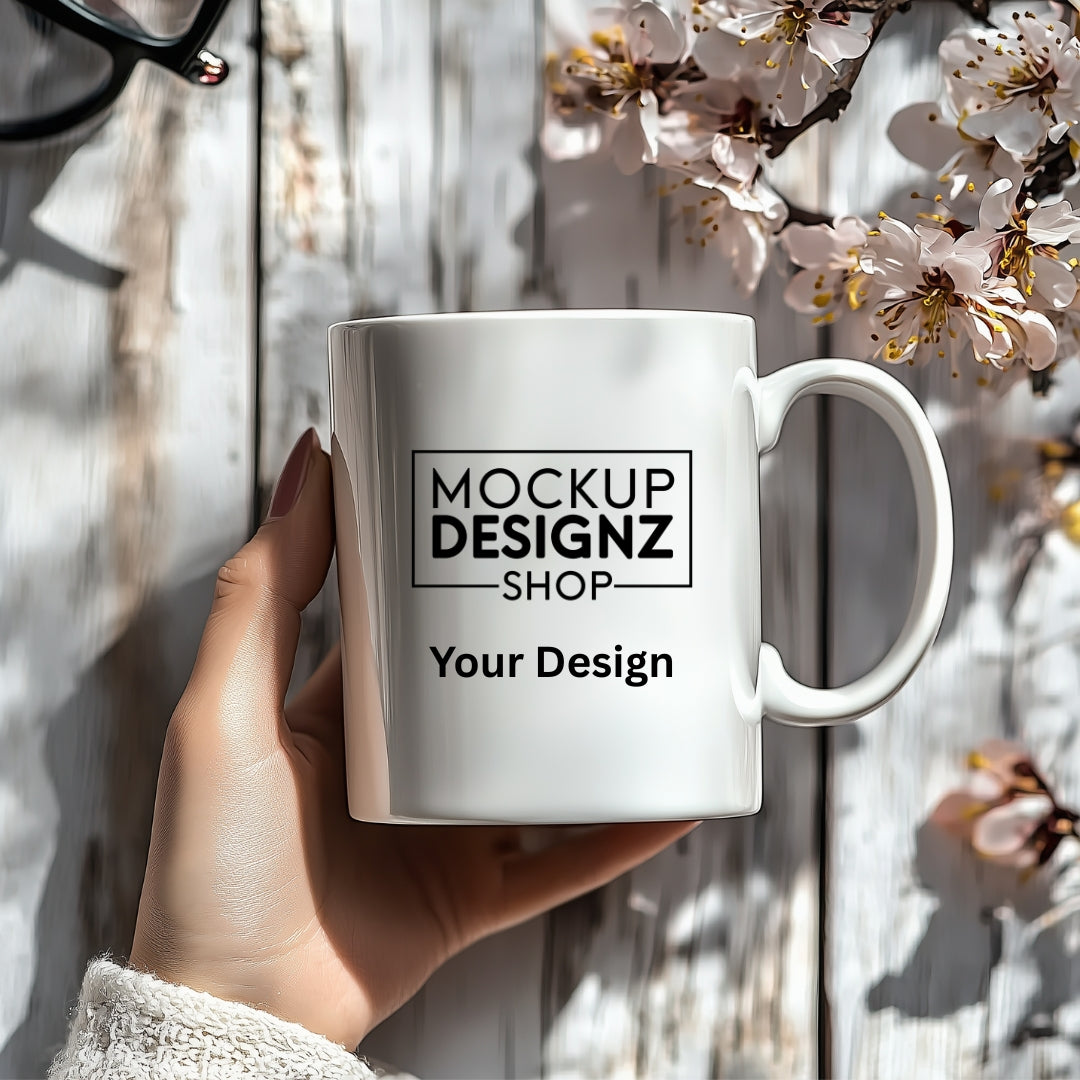 16 Mug Handheld Mockup Bundle