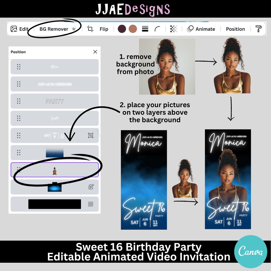 Sweet 16 Birthday Video Invitation