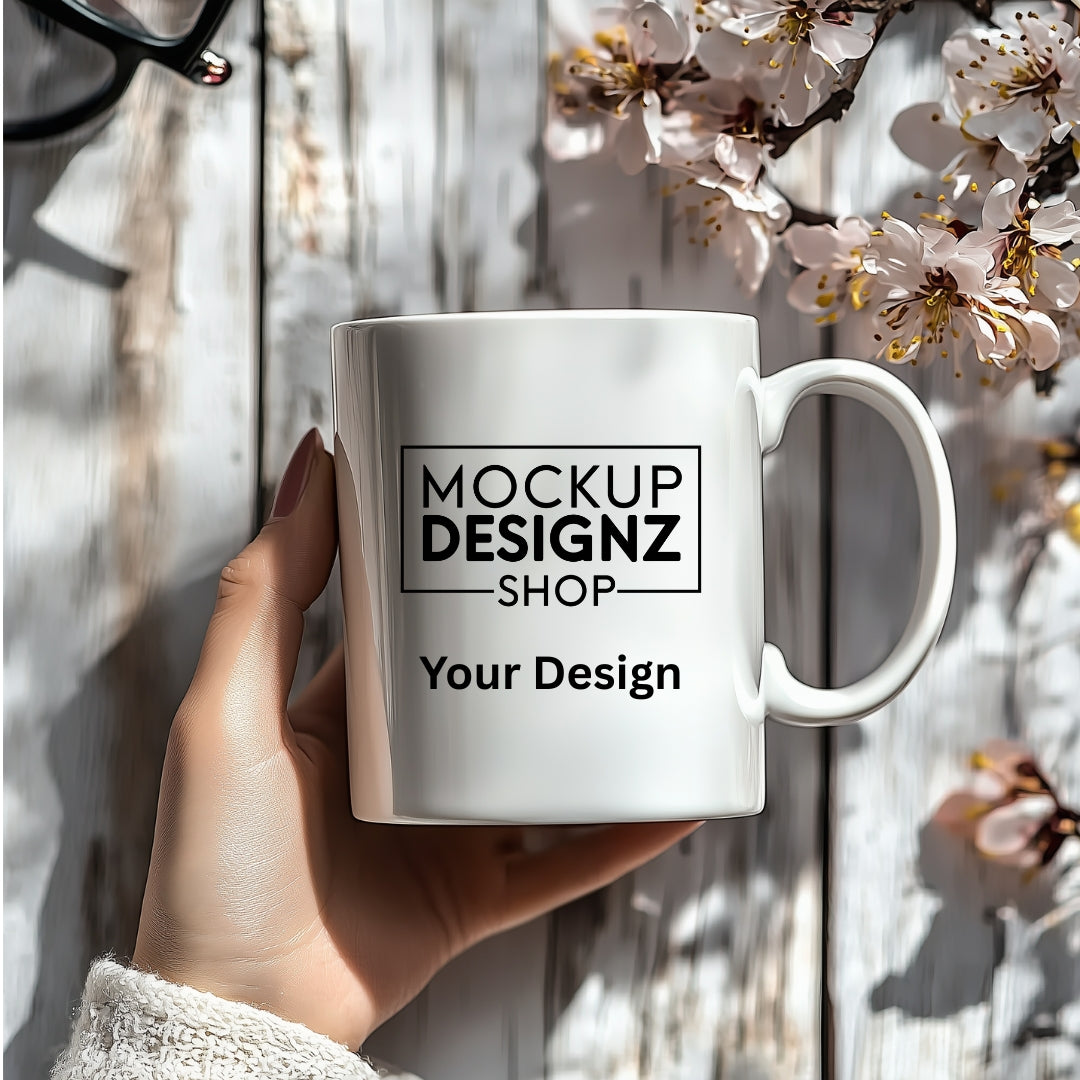 16 Mug Handheld Mockup Bundle