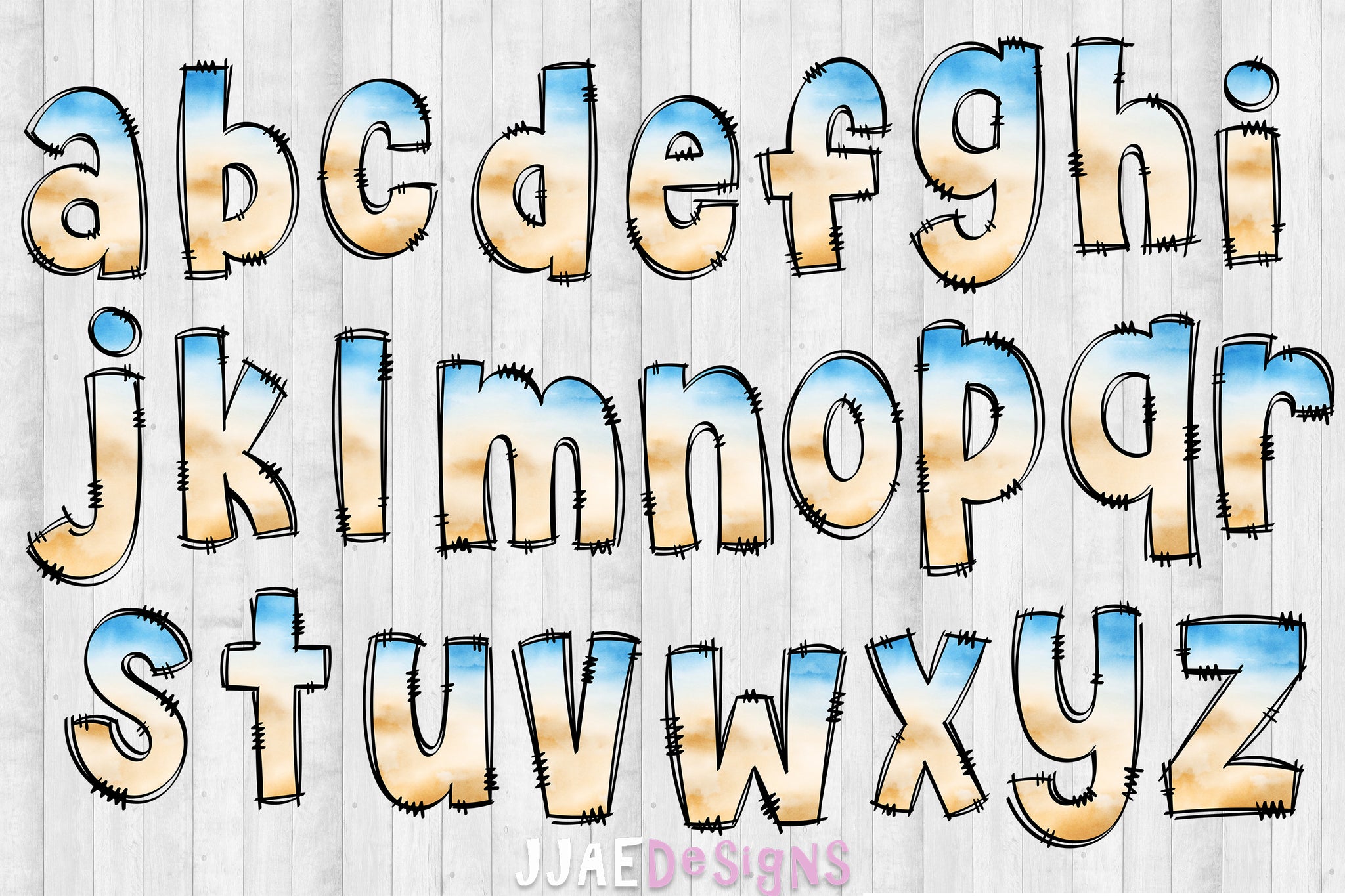 Beach PNG Letters