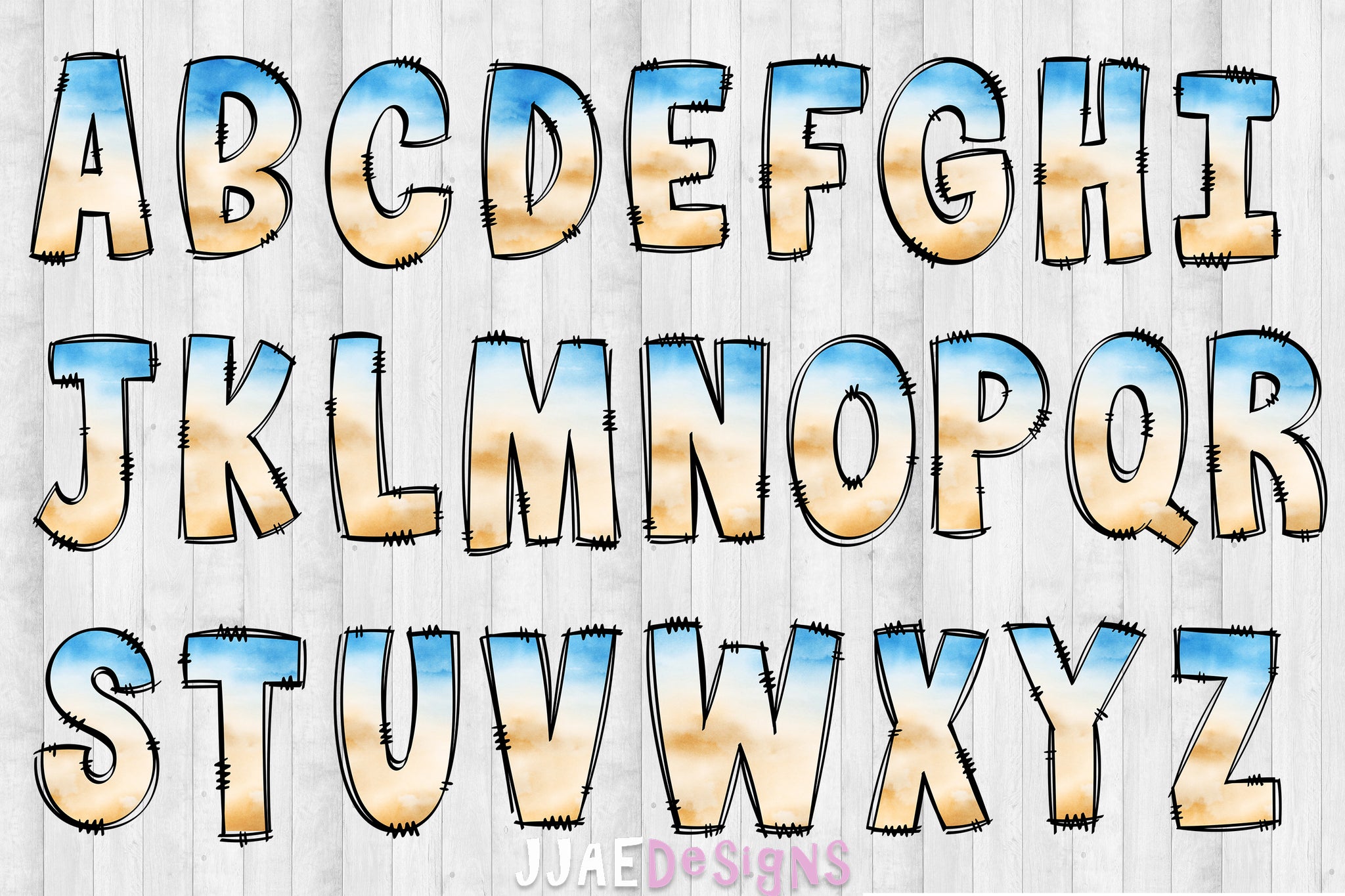 Beach PNG Letters