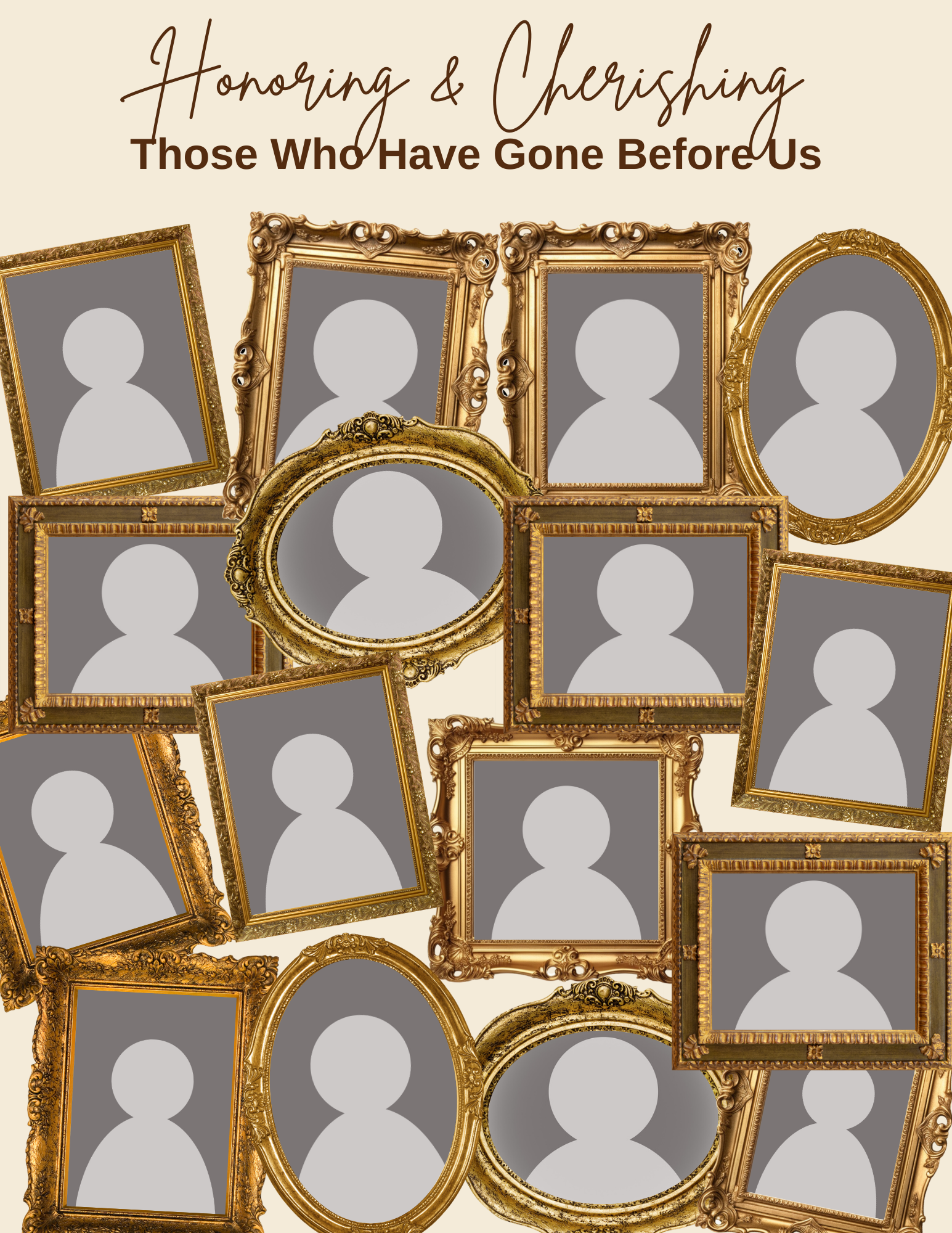 Honoring Past Family Members Canva Template