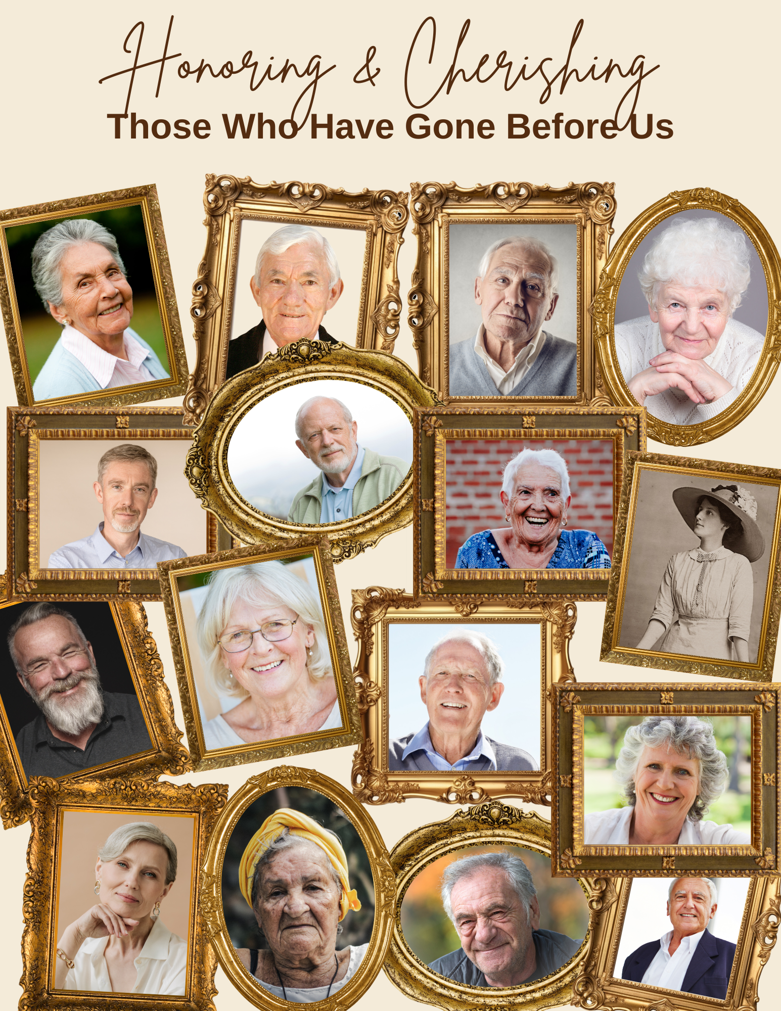 Honoring Past Family Members Canva Template