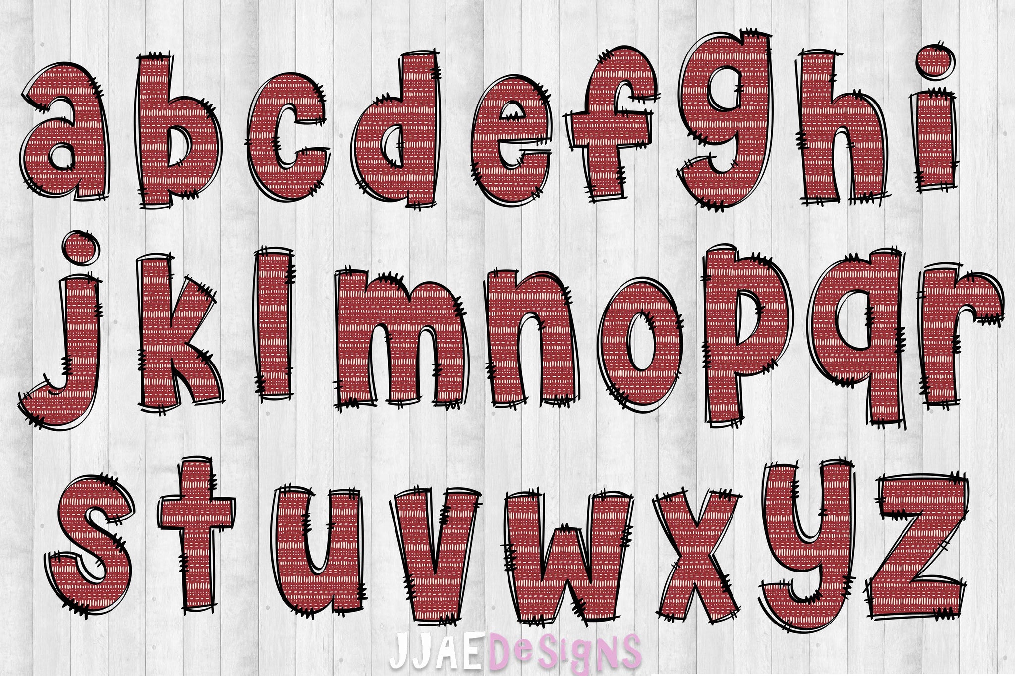 Boho Christmas PNG Letters