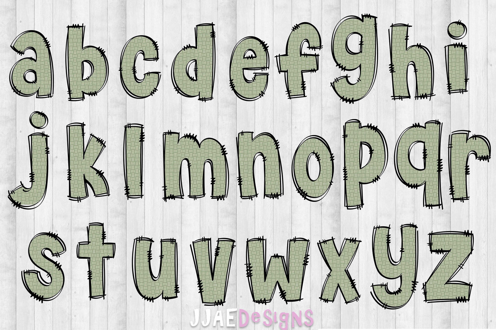 Boho Christmas PNG Letters