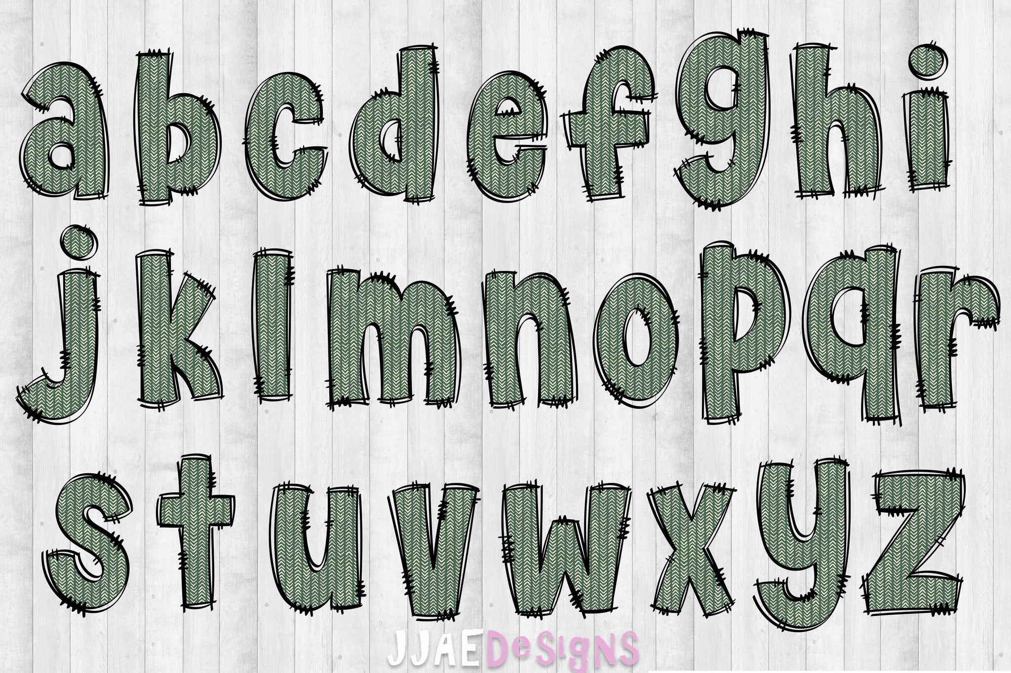 Boho Christmas PNG Letters