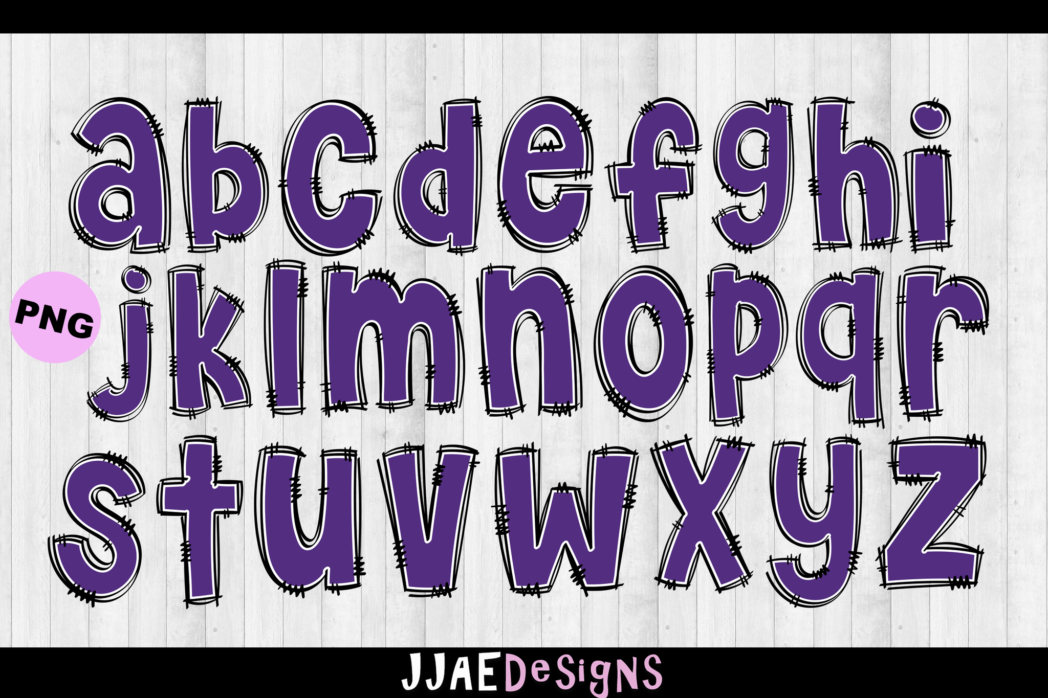Purple PNG Letters