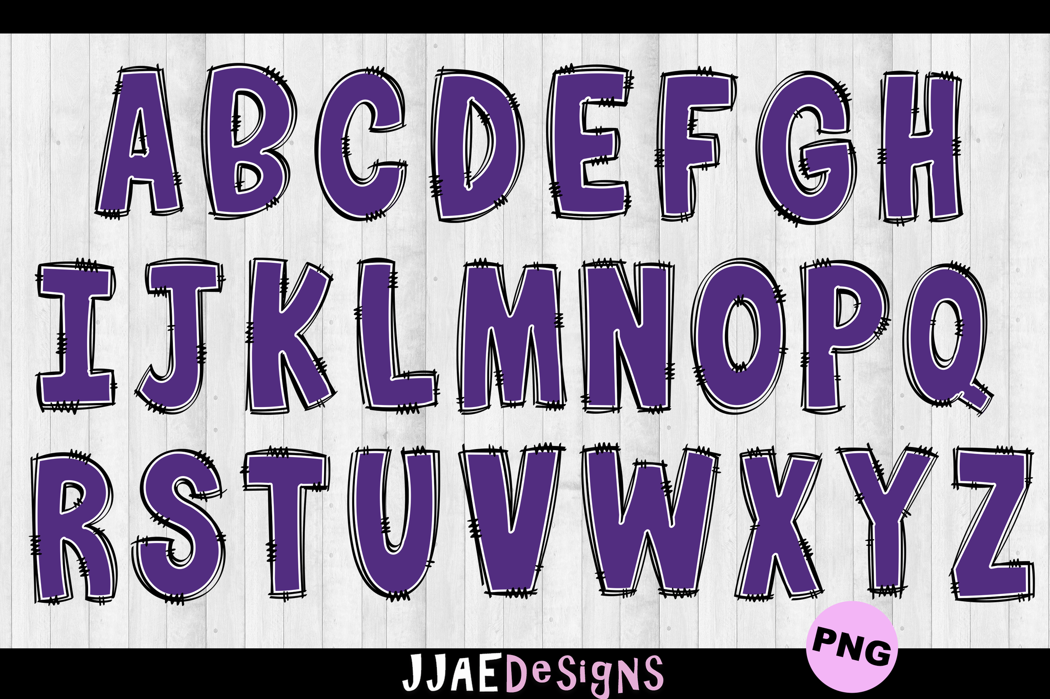 Purple PNG Letters