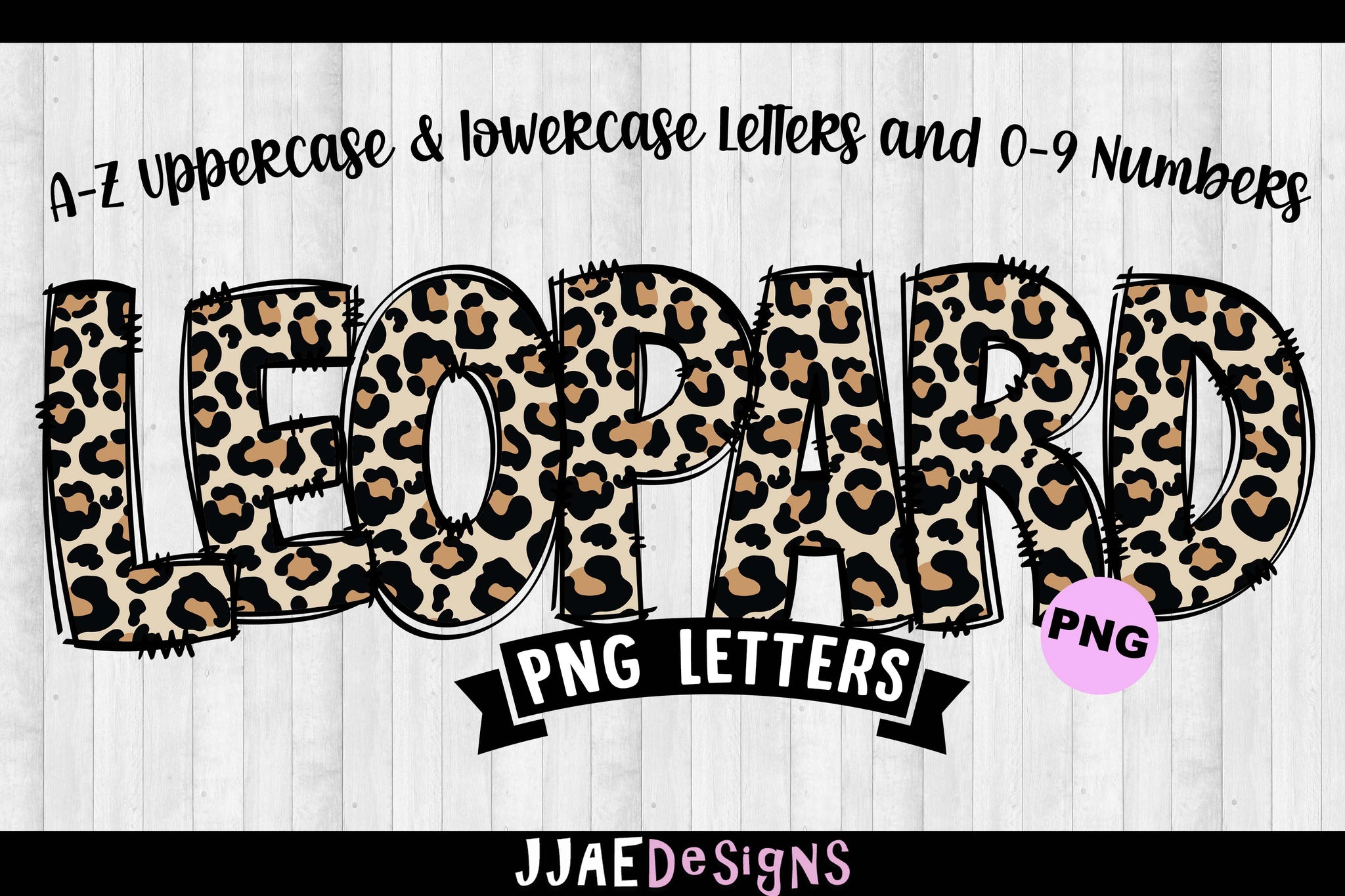 Leopard PNG Letters