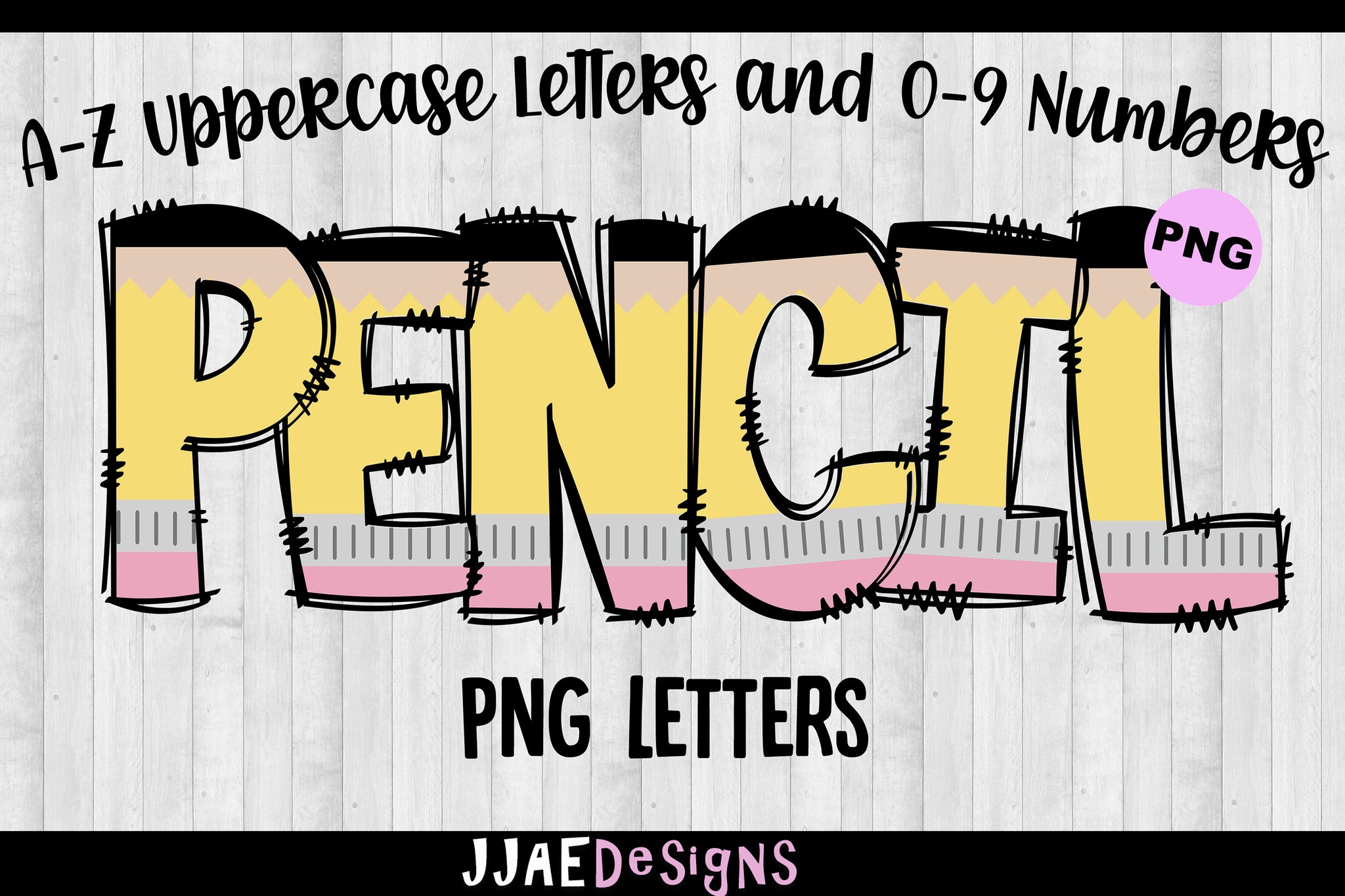 Pencil PNG Letters