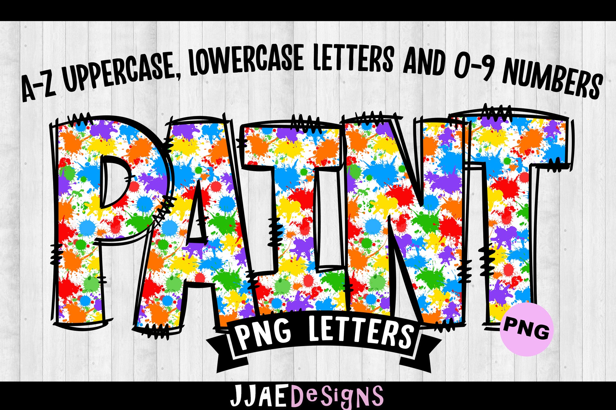 Paint PNG Letters