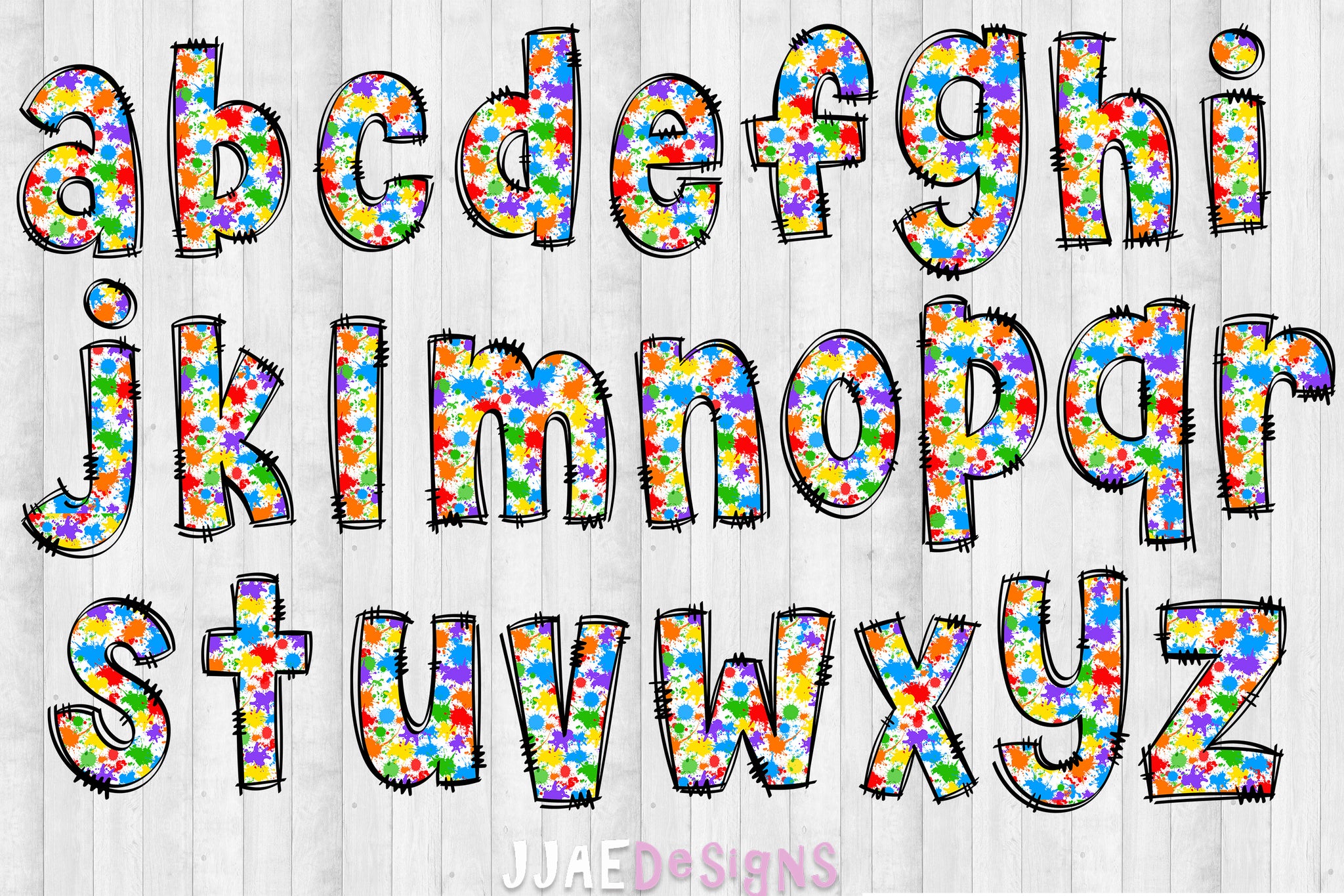 Paint PNG Letters