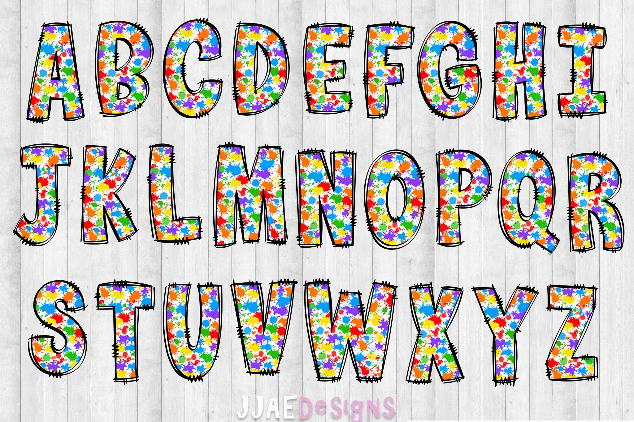 Paint PNG Letters