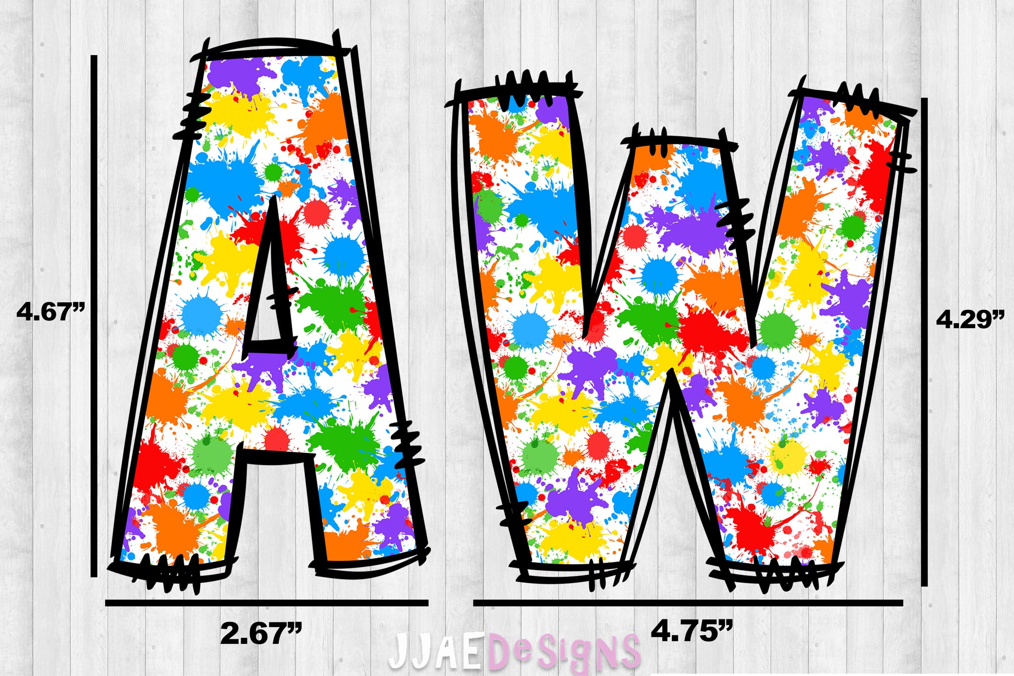 Paint PNG Letters