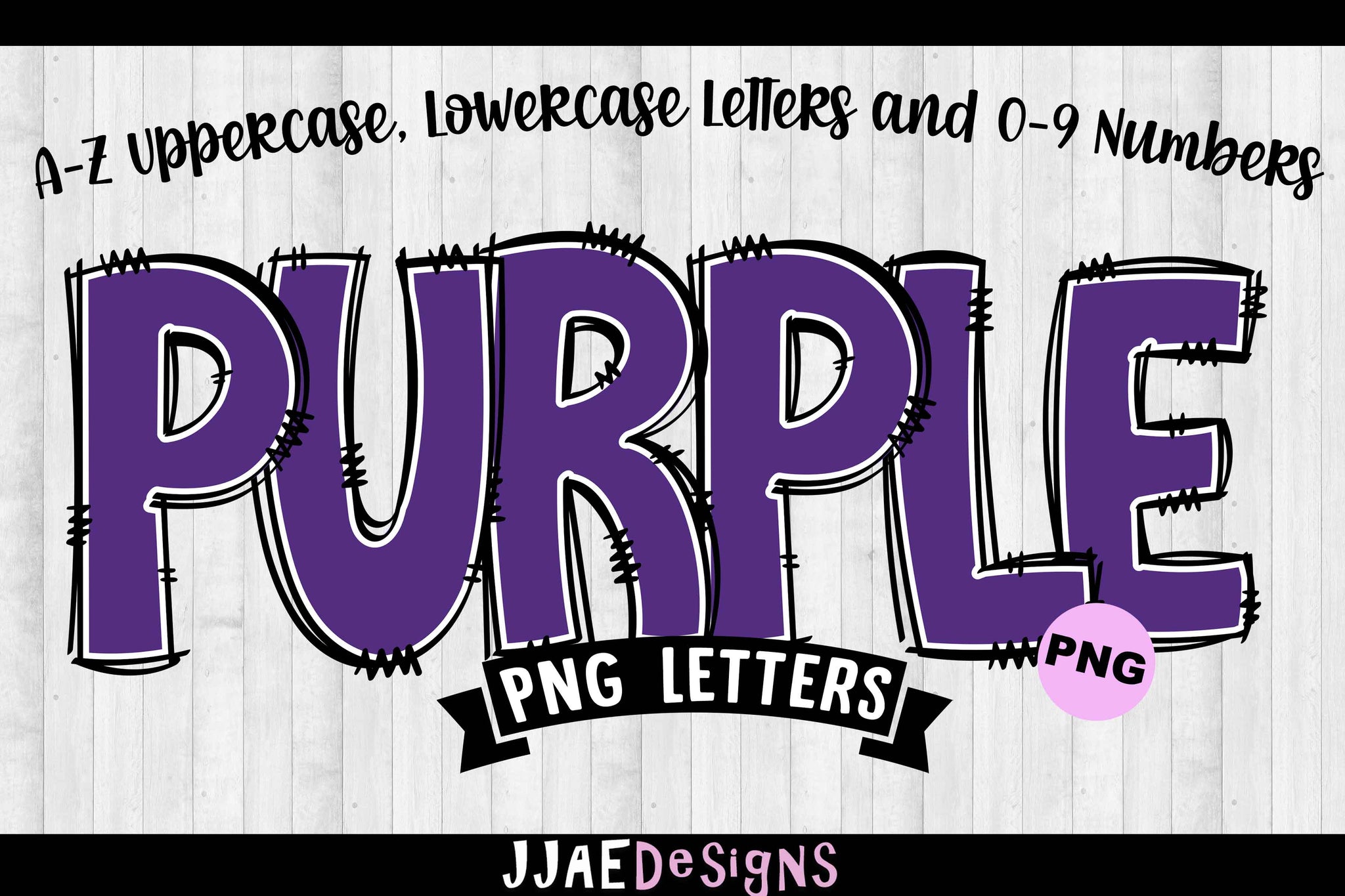 Purple PNG Letters