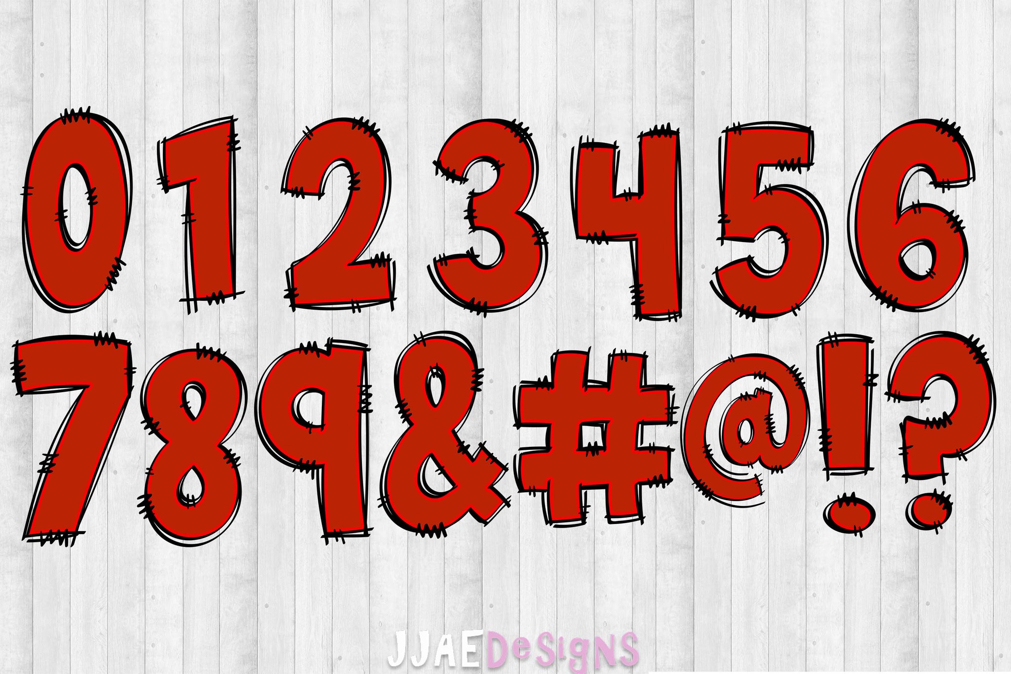 Red PNG Letters – JJAEDesigns