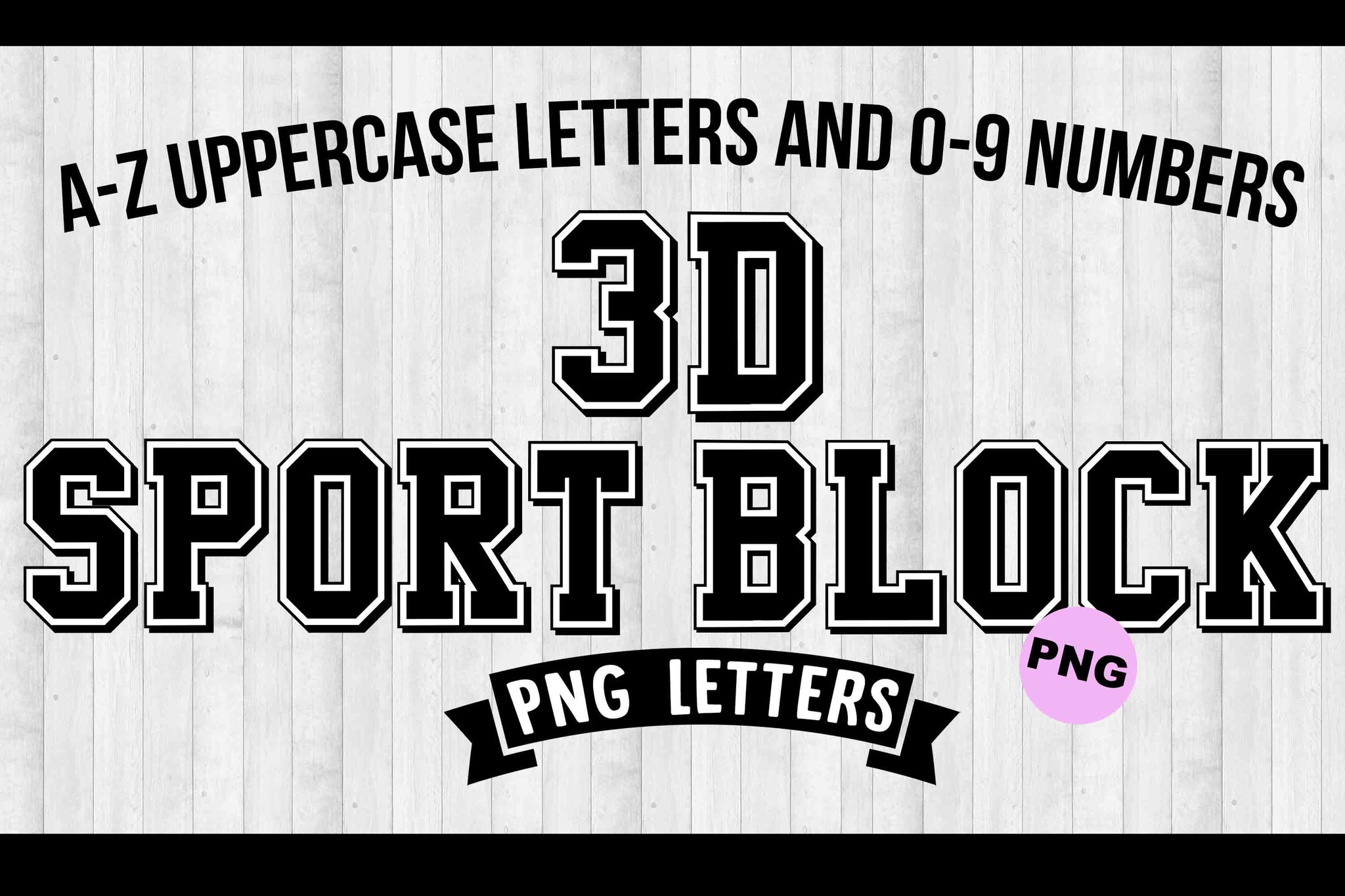 Sports 3D Block Font Letters – JJAEDesigns