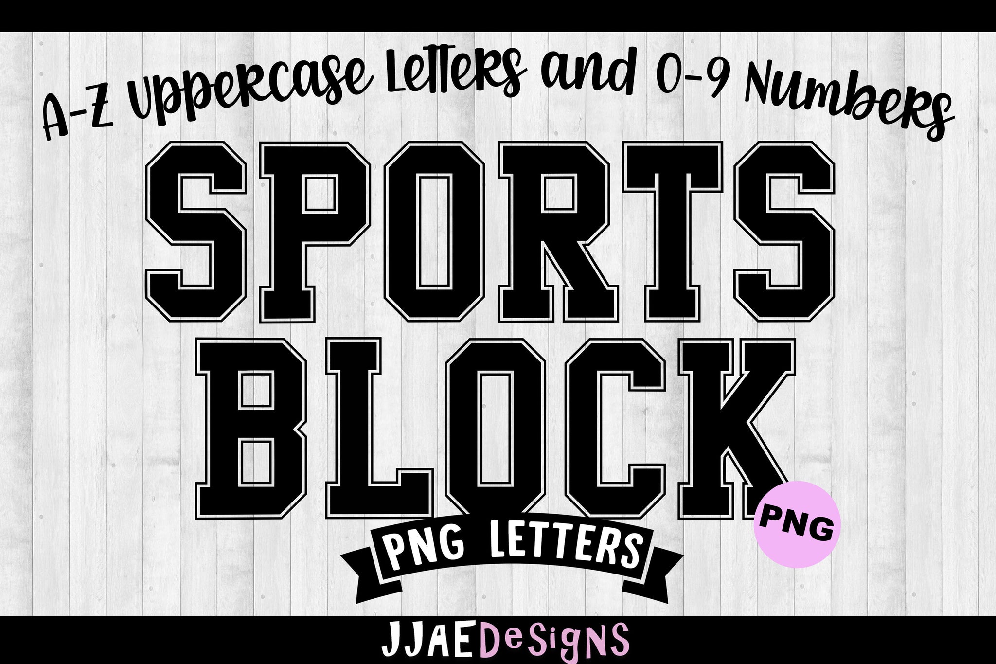 Sports Block Font Letters