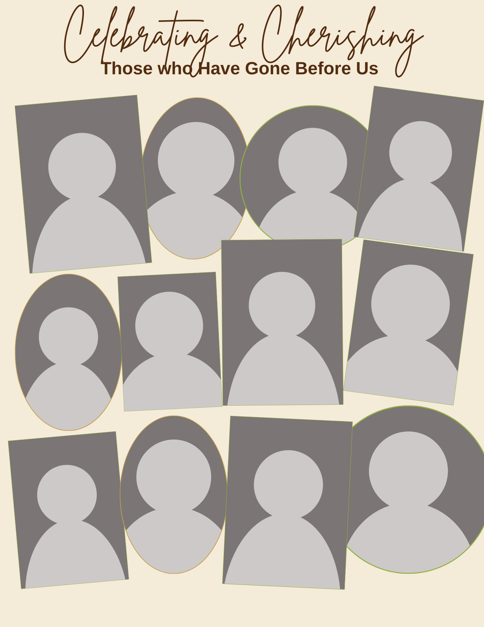 Celebrating & Honoring Past Family Members Canva Template