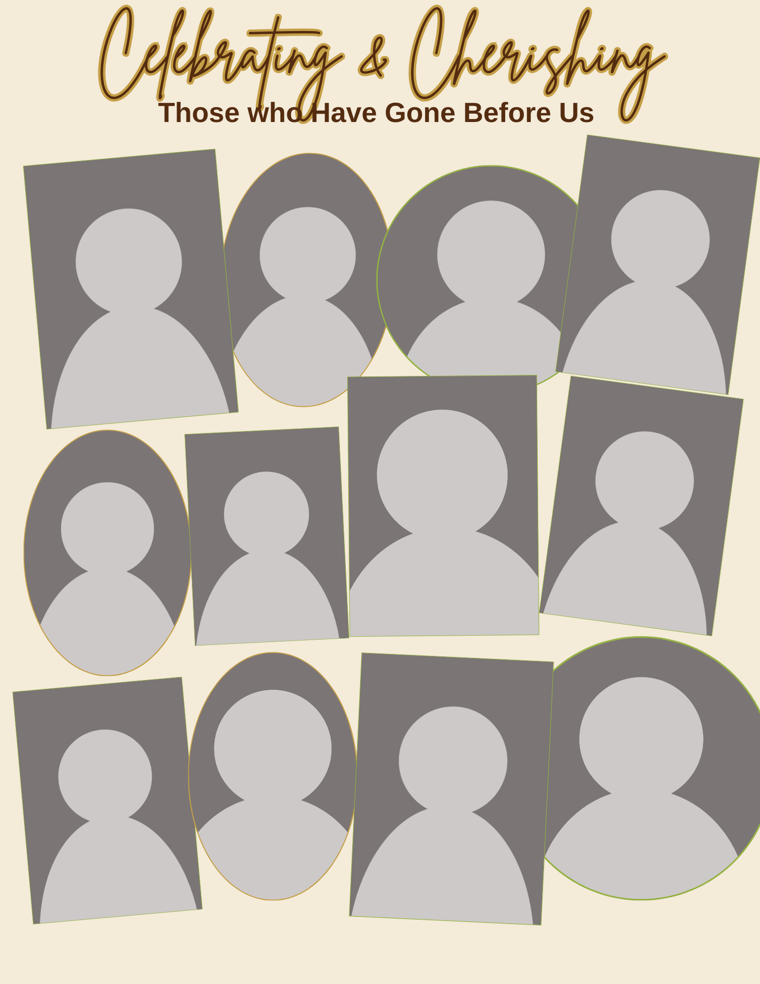 Celebrating & Honoring Past Family Members Canva Template