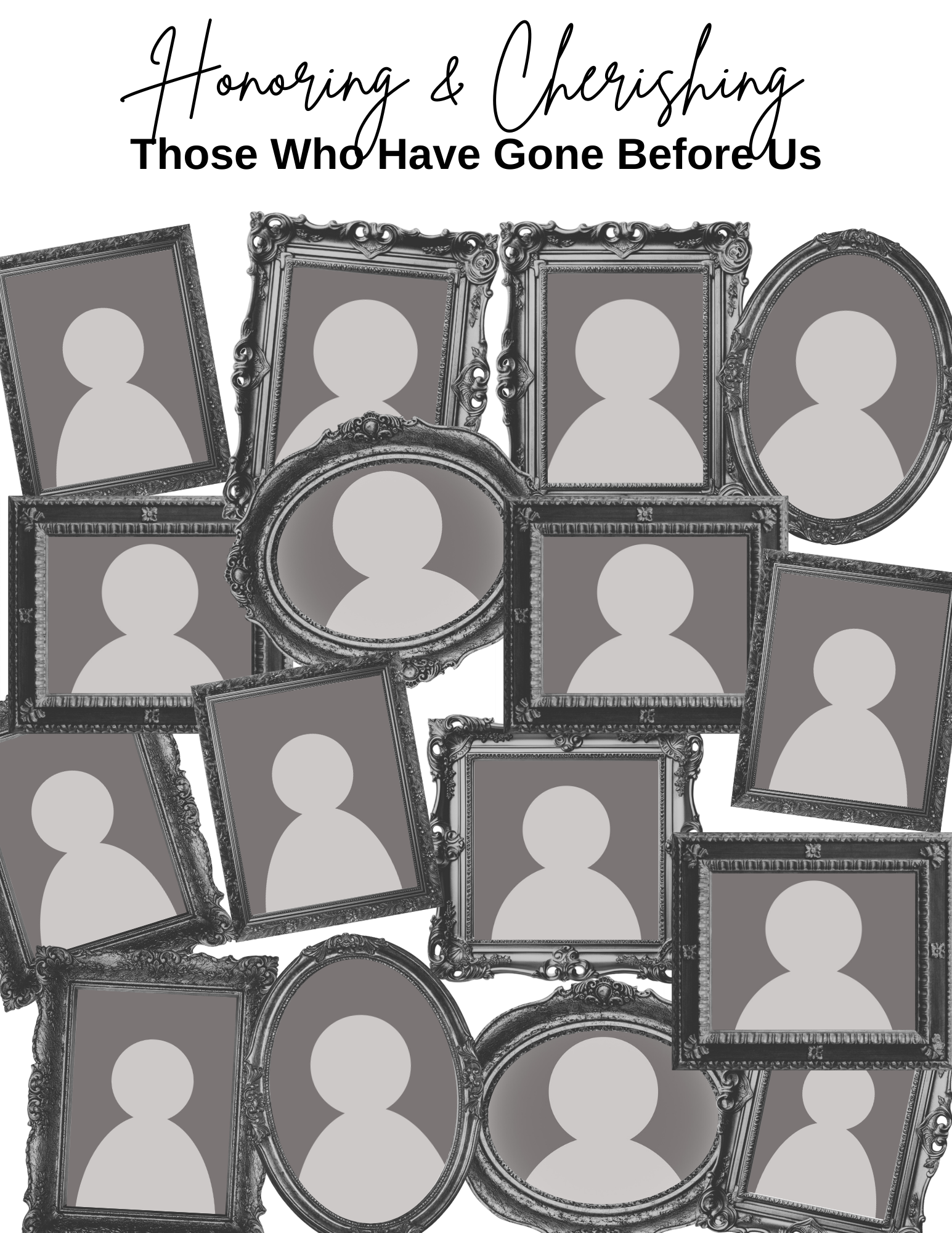 Honoring Past Family Members Canva Template