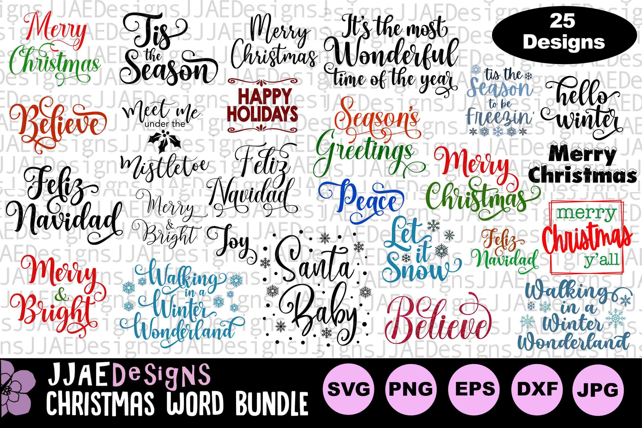 Christmas Words Bundle