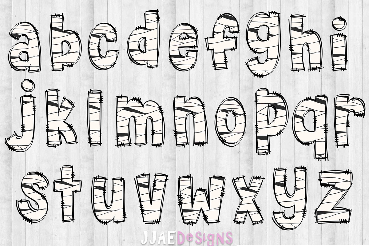 Mummy PNG Letters – JJAEDesigns