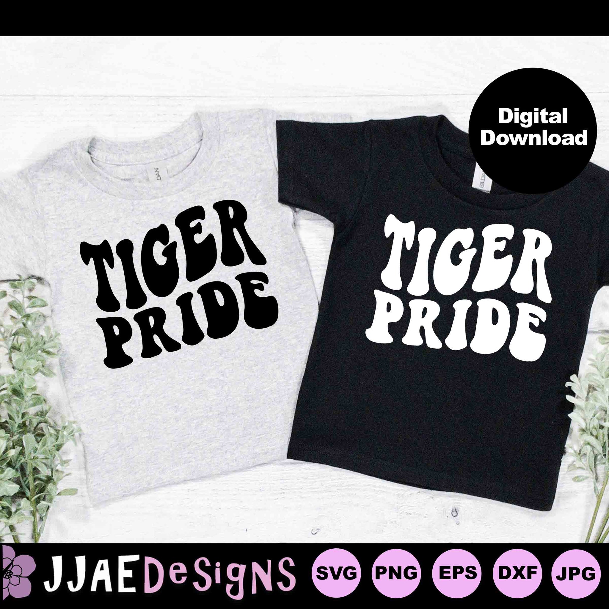 Tiger Pride SVG (Wave Design)
