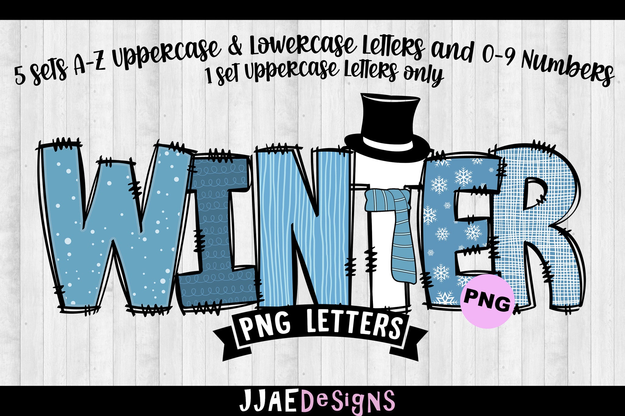 Winter PNG Letters